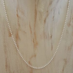 sterling silver 2mm ball chain 16" to 18"