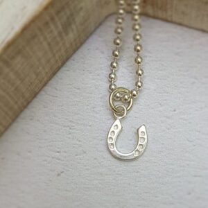sterling silver horse shoe charm